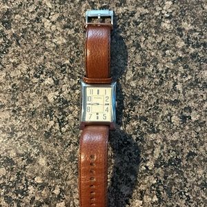 Men’s Fossil watch. Tan leather